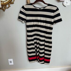 Diane Von Furstenberg Black and White Sheath Mini Dress